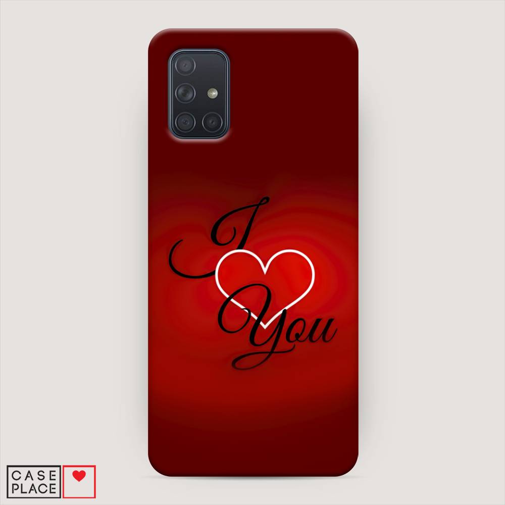 фото Пластиковый чехол "i love you 3" на samsung galaxy a71 awog