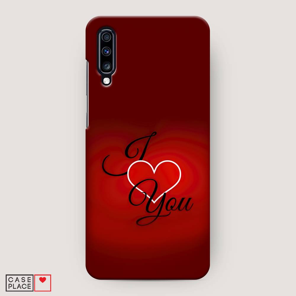 

Пластиковый чехол "I love you 3" на Samsung Galaxy A70, 28120-5