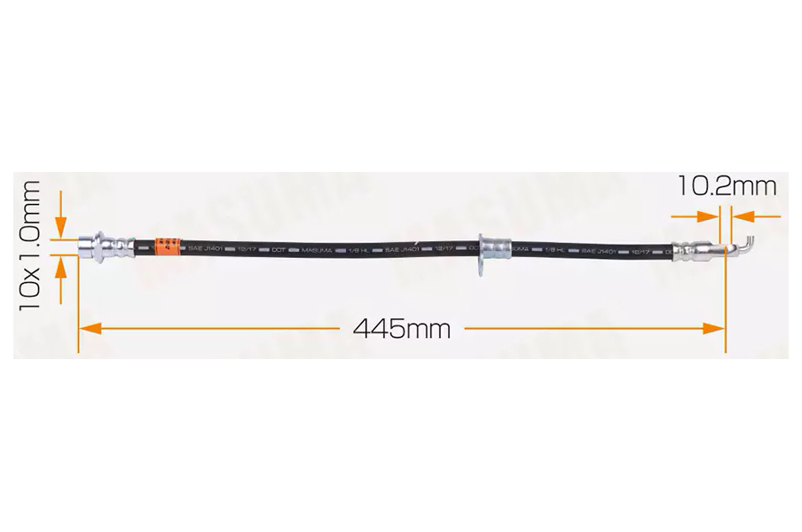 

MASUMA BH-597-1 Шланг тормозной () 1шт