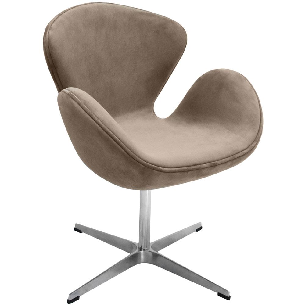 

Кресло Bradex Home SWAN CHAIR латте, искусственная замша /FR 0656, SWAN CHAIR