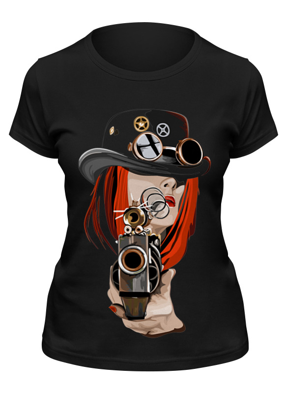 

Футболка женская Printio Steampunk черная S, Черный, Steampunk