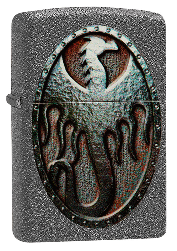 фото Зажигалка metal dragon shield design zippo 49072 original (made in the usa)