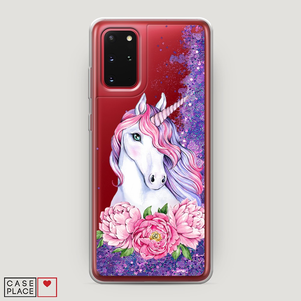 

Чехол Awog на Samsung Galaxy S20 Plus "Единорог с пионами", Разноцветный, 29392-1