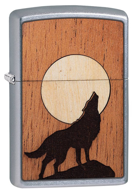 Зажигалка WOODCHUCK USA Howling Wolf ZIPPO 49043 Original (Made in the USA)