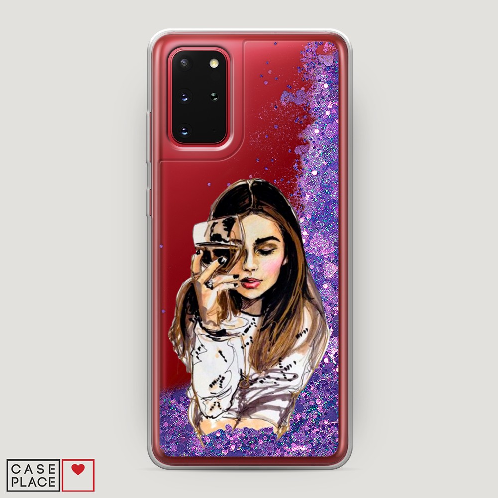 

Чехол Awog на Samsung Galaxy S20 Plus "Девушка с бокалом", Разноцветный, 29392-1