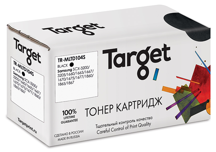 

Картридж для лазерного принтера Target MLTD104S, Black, совместимый, Черный, TR-MLTD104S