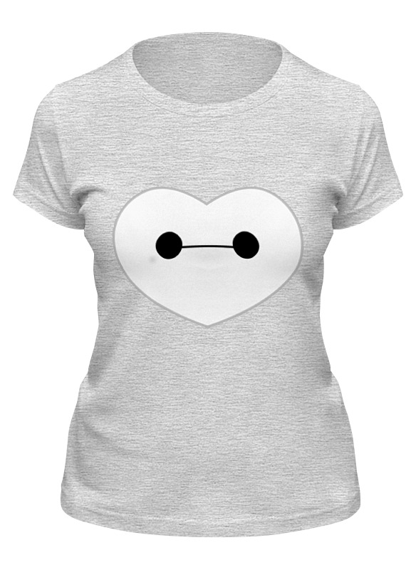 

Футболка женская Printio I love baymax (big hero 6) серая 2XL, Серый, I love baymax (big hero 6)