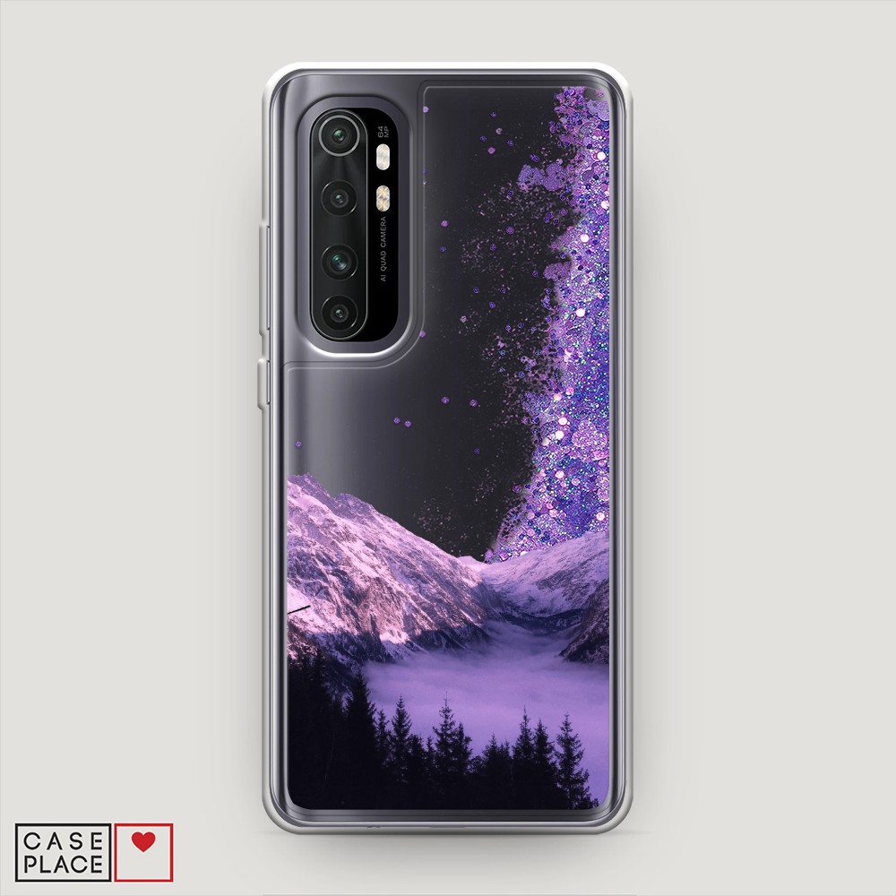

Жидкий чехол с блестками "Горный туман" на Xiaomi Mi Note 10 lite, 38492-1