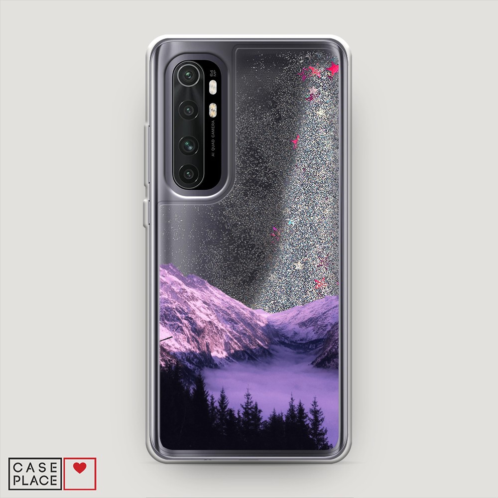 

Жидкий чехол с блестками "Горный туман" на Xiaomi Mi Note 10 lite, 38491-1