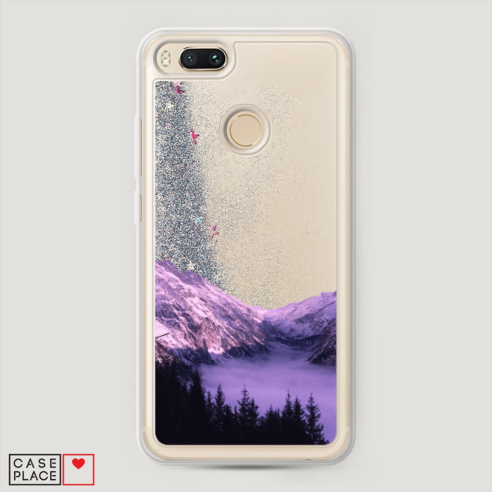

Жидкий чехол с блестками "Горный туман" на Xiaomi Mi A1