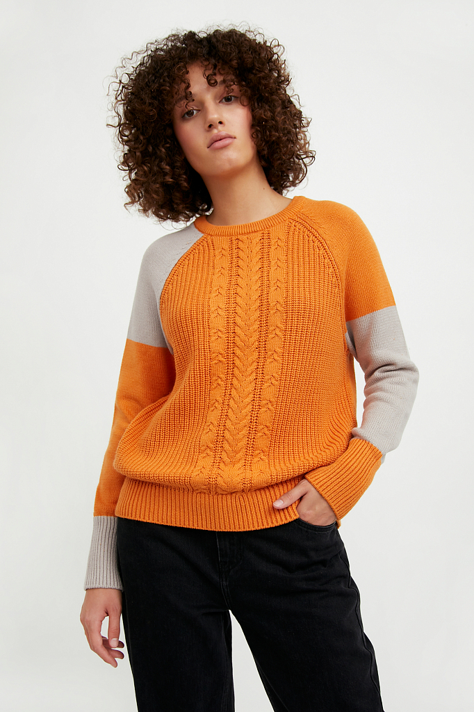 

Джемпер женский Finn Flare A20-12100 коричневый M, A20-12100