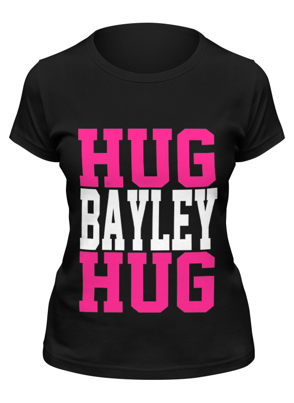 

Футболка женская Printio Hug bayley hug (wwe) черная 2XL, Черный, Hug bayley hug (wwe)