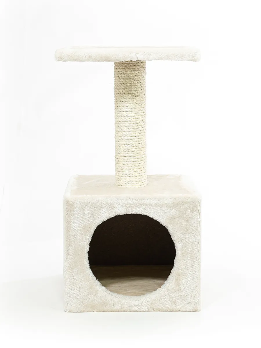 Домик для кошек Nobby Como, кремовый, 30х30х57 см
