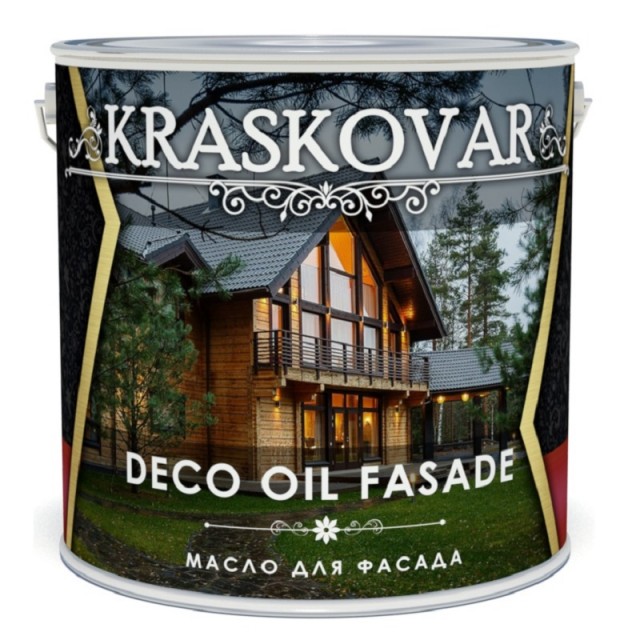 фото Масло для фасада kraskovar deco oil fasade айсберг 5л