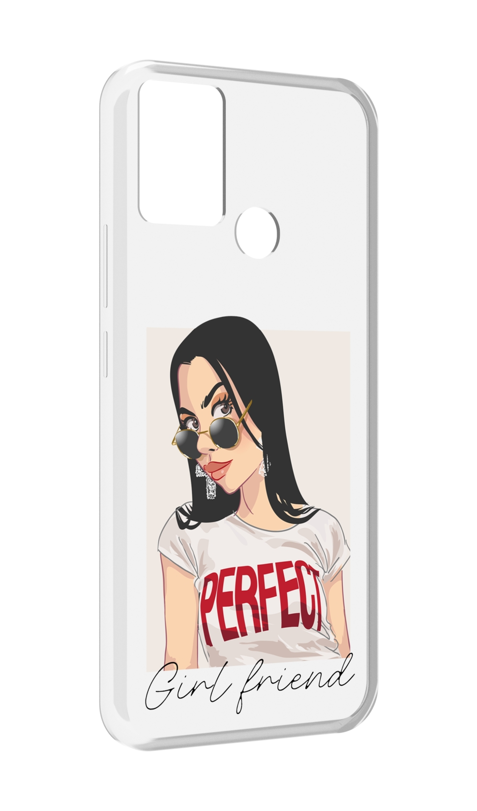

Чехол MyPads Девушка-с-сережками женский для Infinix Hot 11 Play, Прозрачный, Tocco