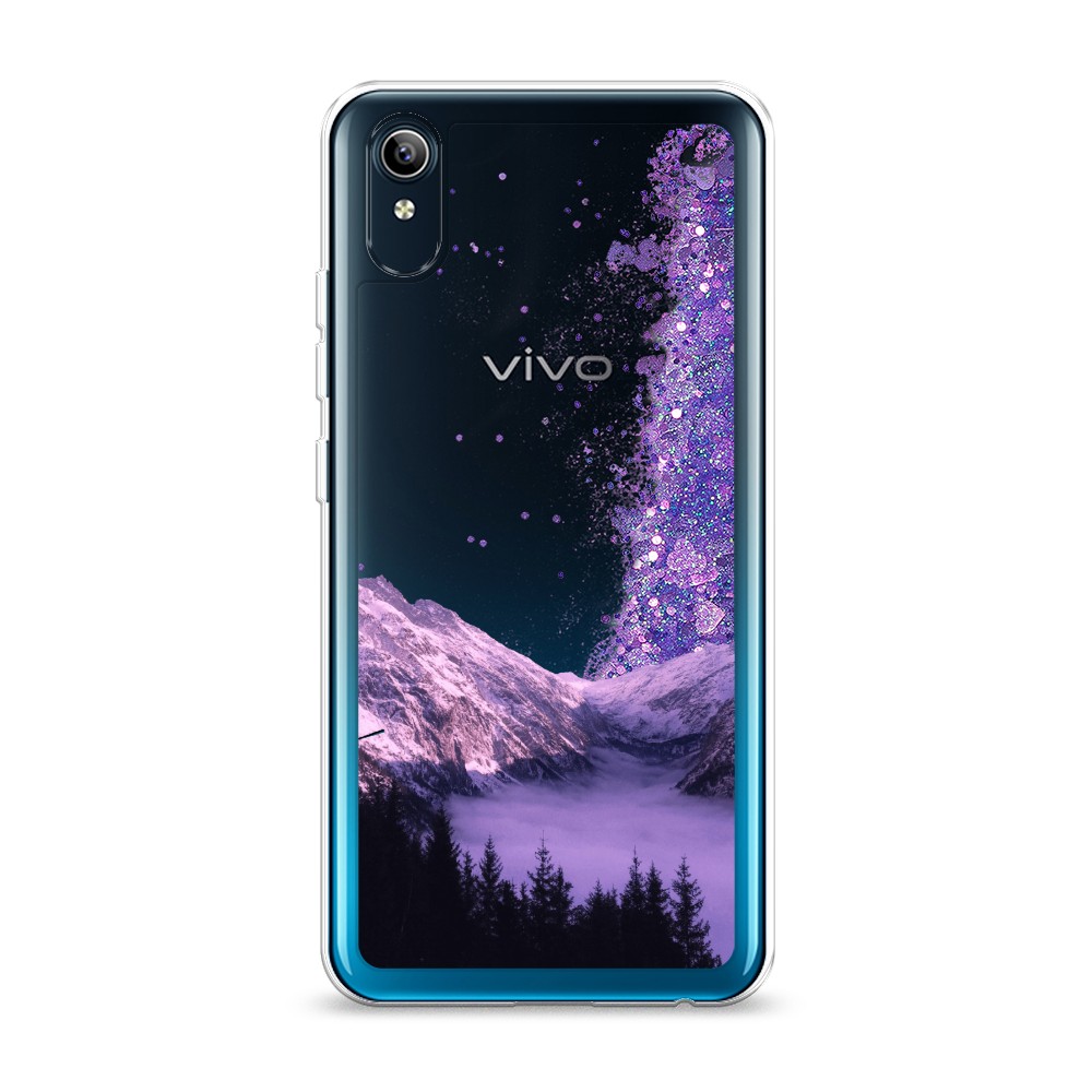 

Жидкий чехол с блестками "Горный туман" на Vivo Y91c, 262892-1