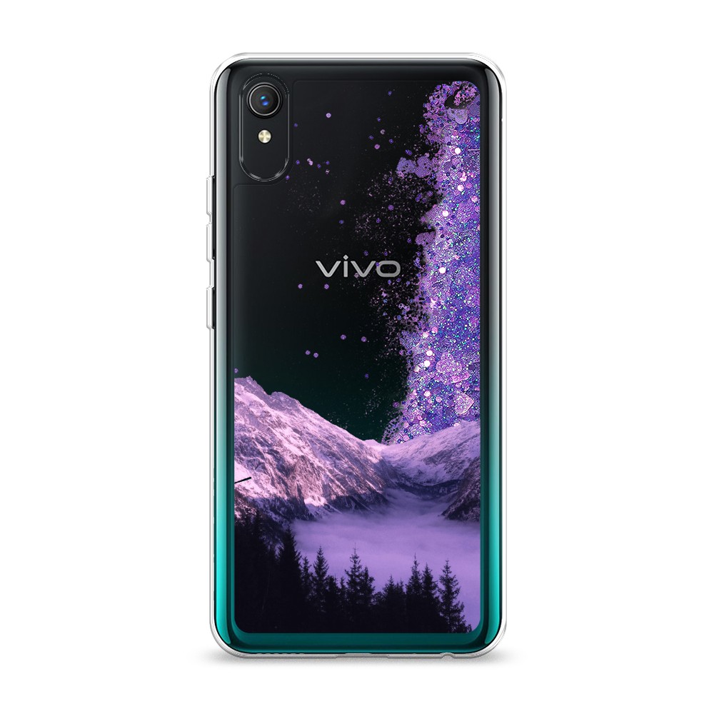 

Жидкий чехол с блестками "Горный туман" на Vivo Y1s, 263292-1