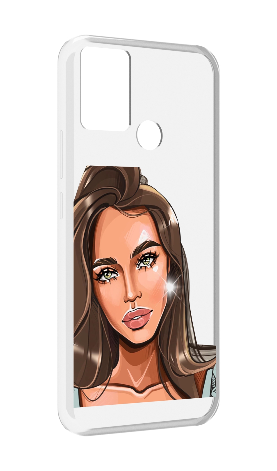 

Чехол MyPads Девушка-с-зелеными-глазами для Infinix Hot 11 Play, Прозрачный, Tocco