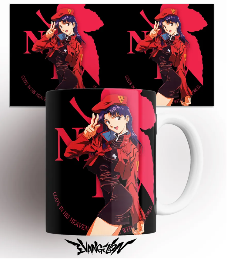 

Кружка аниме Евангелион Evangelion Мисато 330 мл