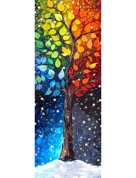 

Алмазная мозаика без подрамника Времена года, 90x30 см, 50 цветов, 86659, НА-046