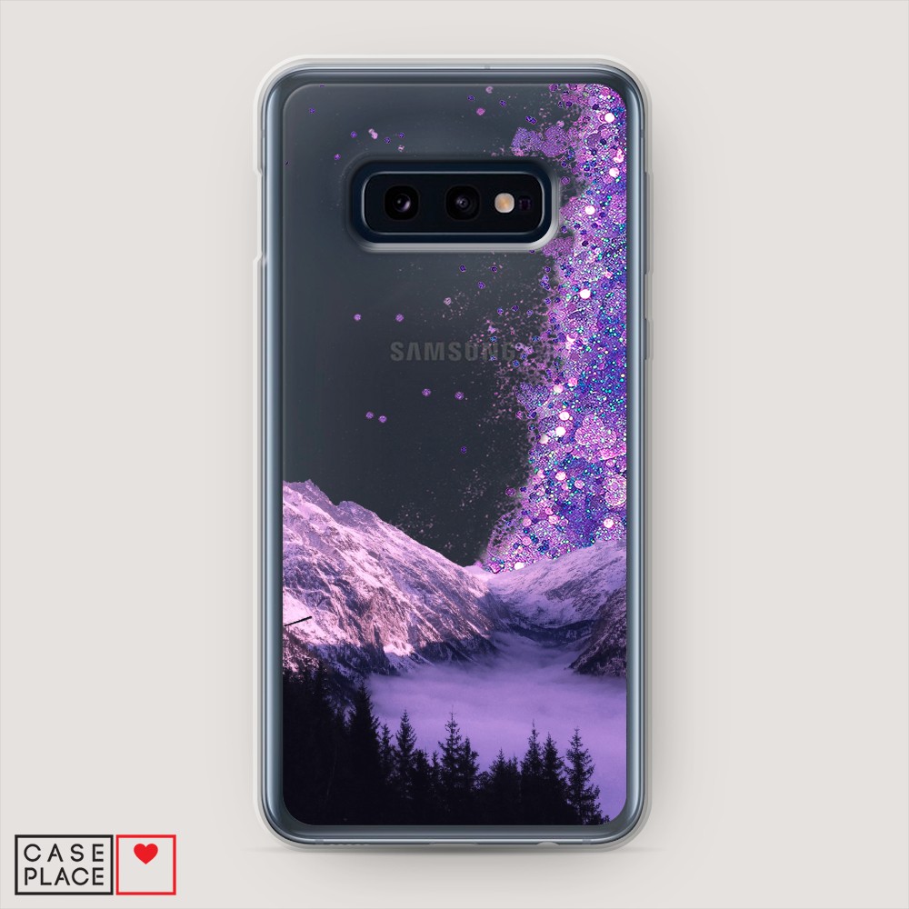 

Жидкий чехол с блестками "Горный туман" на Samsung Galaxy S10E