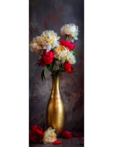 

Алмазная мозаика на подрамнике Ваза с цветами, 50x17 см, 50 цветов, 86637, ПНА-036