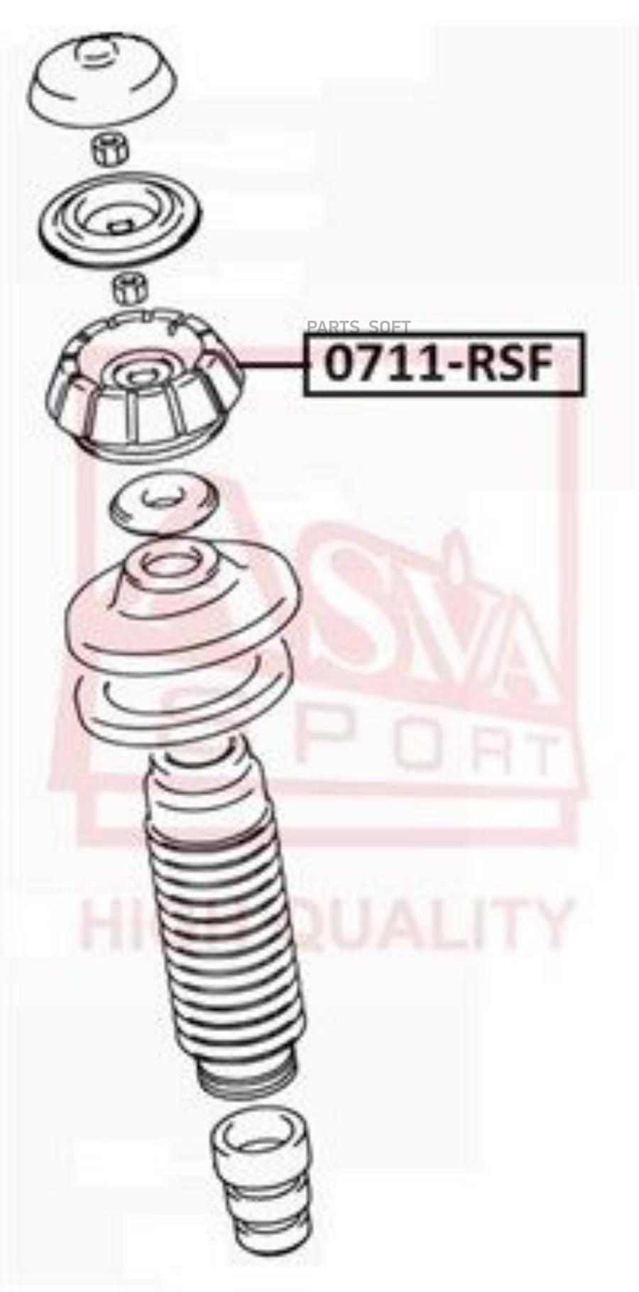 

ASVA 0711-RSF Опора амортизатора переднего 1шт