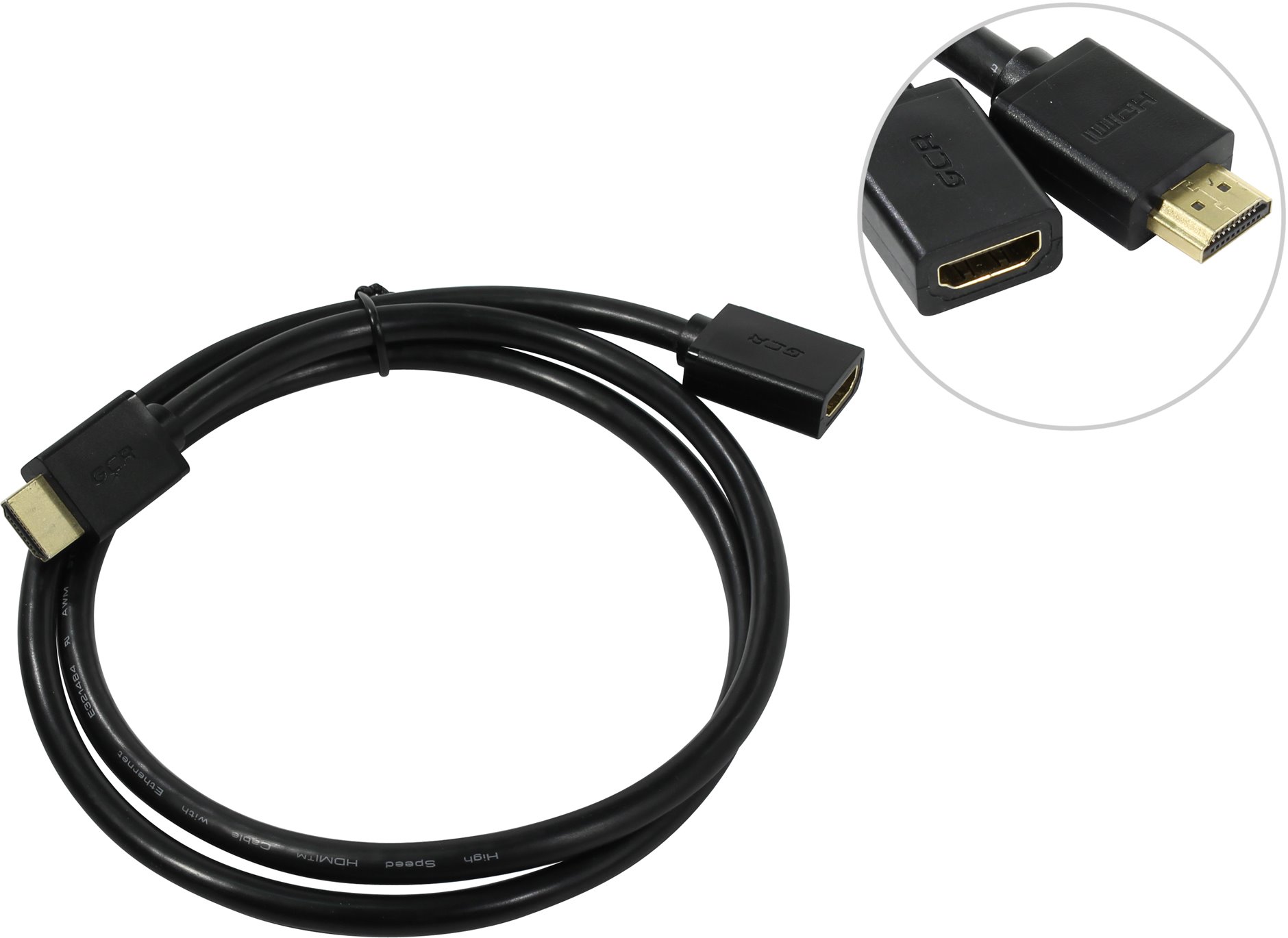 

Greenconnect HDMI (f) - HDMI (m) 1м