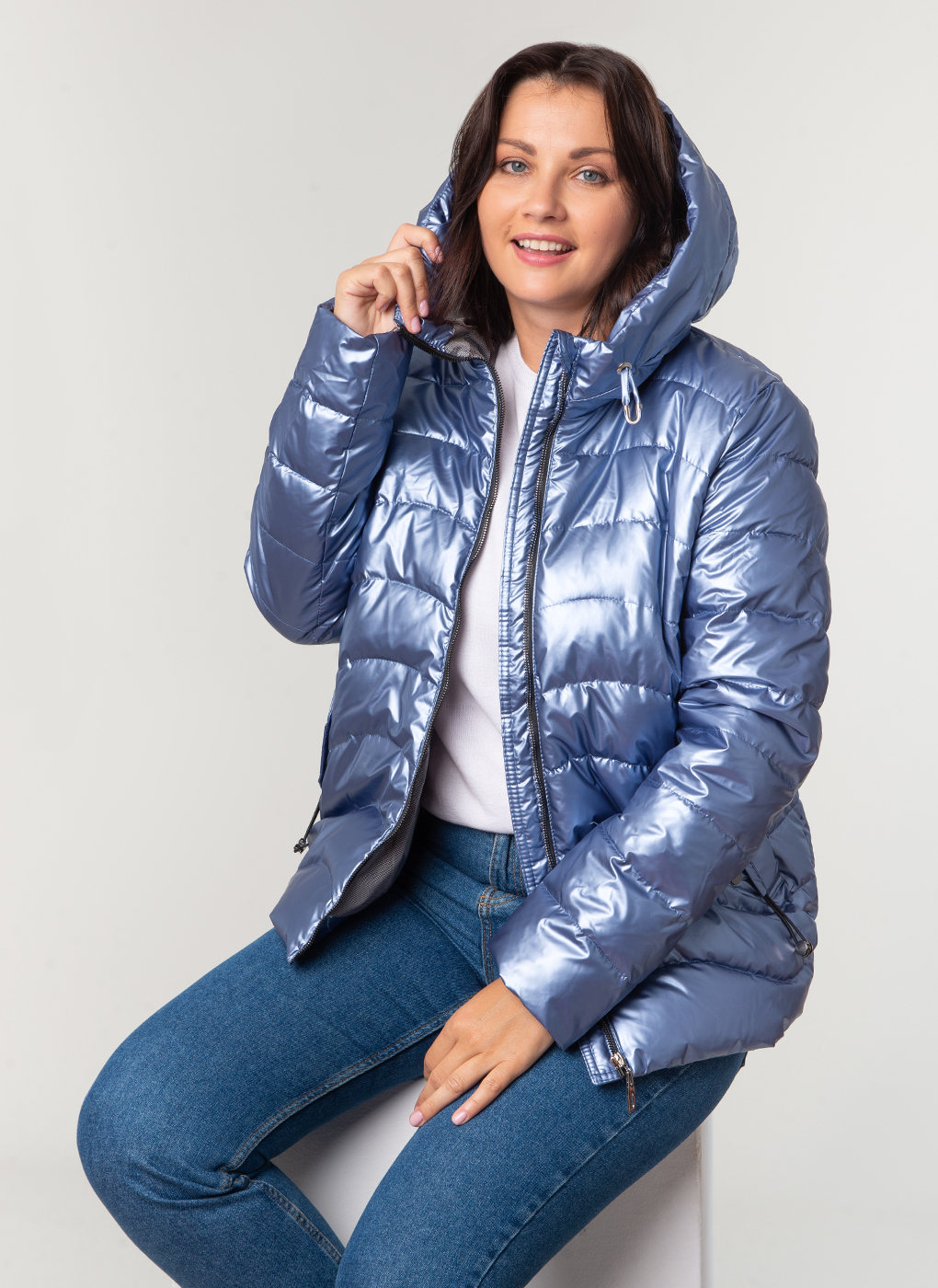 

Куртка женская Каляев 62844 голубая 50 RU, 62844