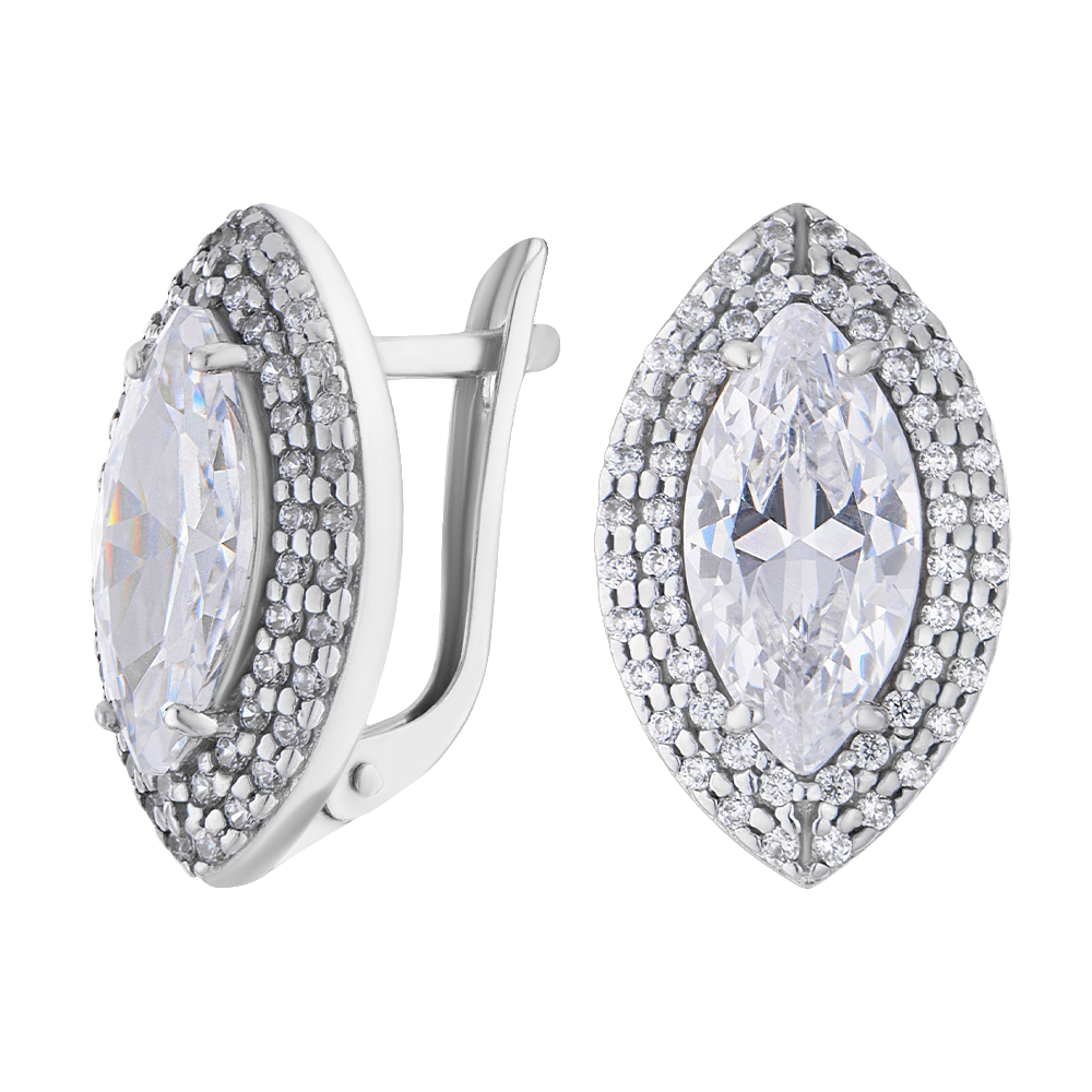

Серьги из серебра с фианитом ЮВЕЛИР КАРАТ 2129650/9