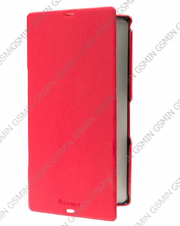 фото Кожаный чехол для sony xperia z ultra armor case - book type (красный)