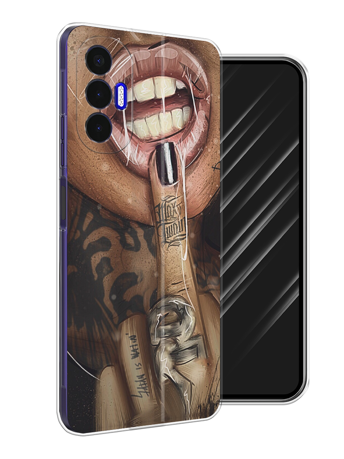 

Чехол Awog на Tecno Pova 3 "Девушка с татуировками", Разноцветный, 301550-9