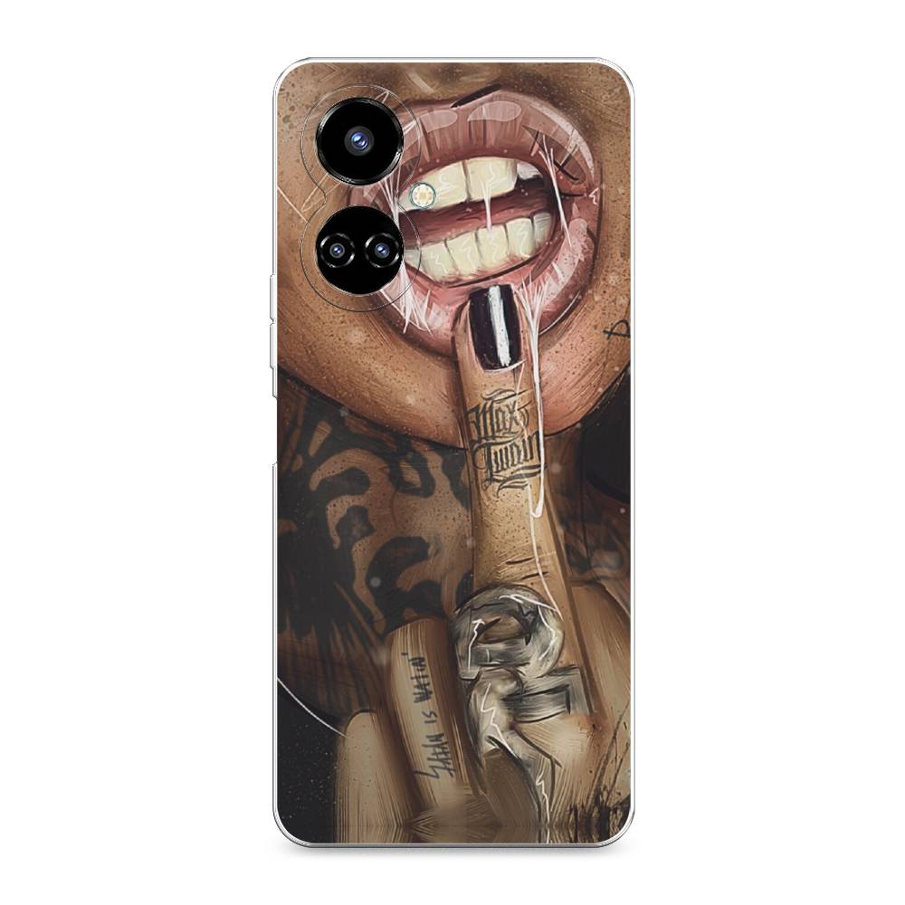 

Чехол Awog на Tecno Camon 19/19 Pro 4G "Девушка с татуировками", Разноцветный, 301650-9