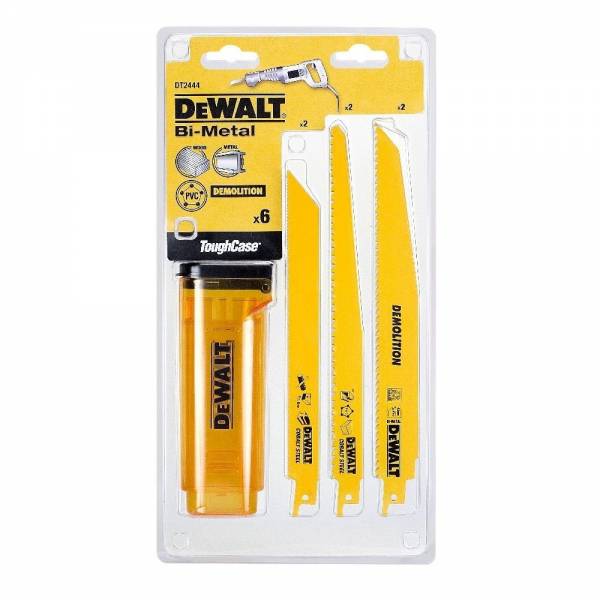 

Набор полотен для сабельных пил по металлу и дереву DEWALT DT2444, 6 предметов, DT2444-QZ