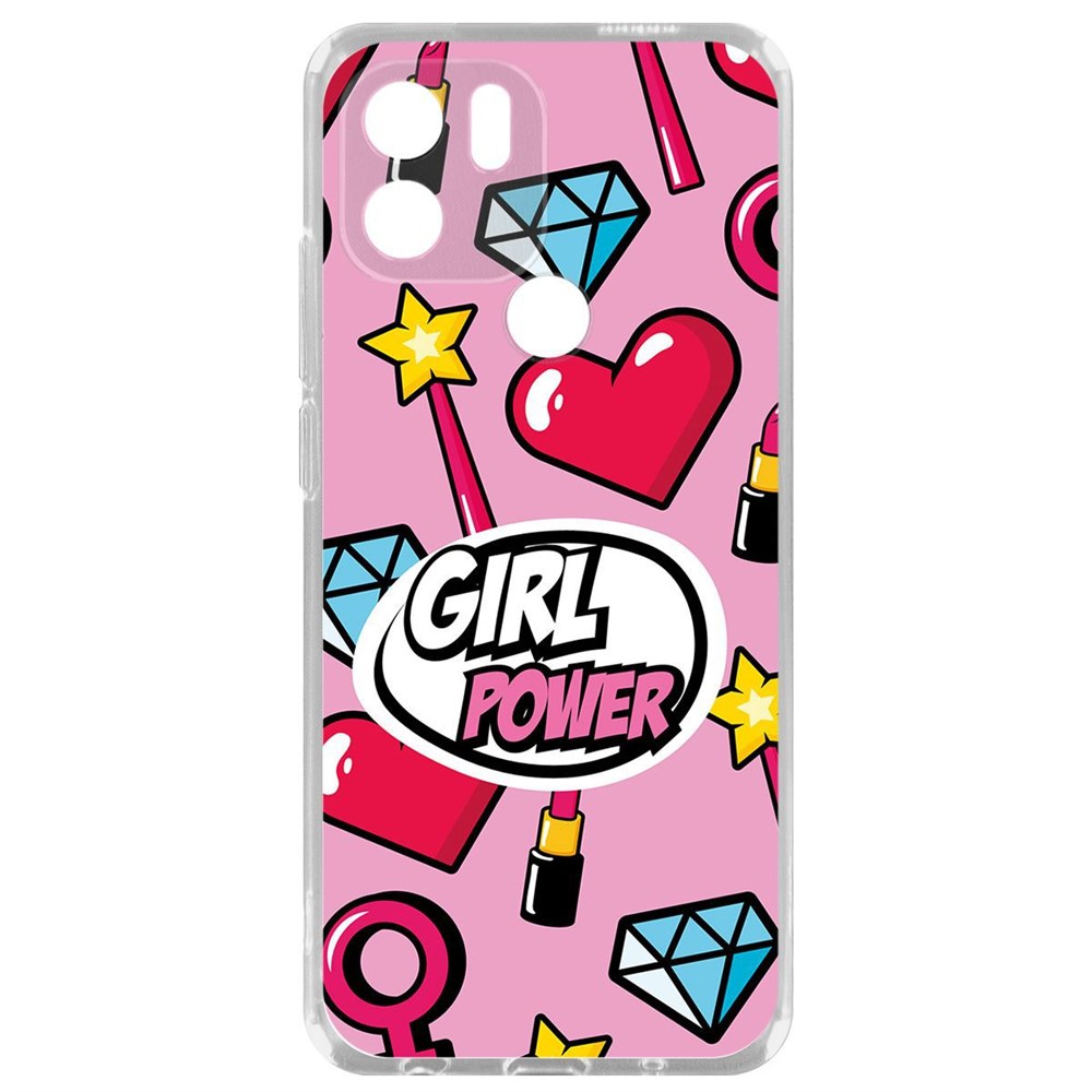 

Чехол-накладка Krutoff Clear Case Girl Power для Xiaomi Redmi A2+, Прозрачный