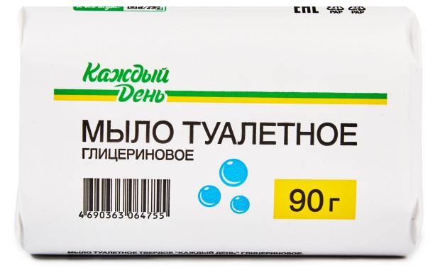 Мыло туалетное Каждый день Глицериновое 90 г 27₽