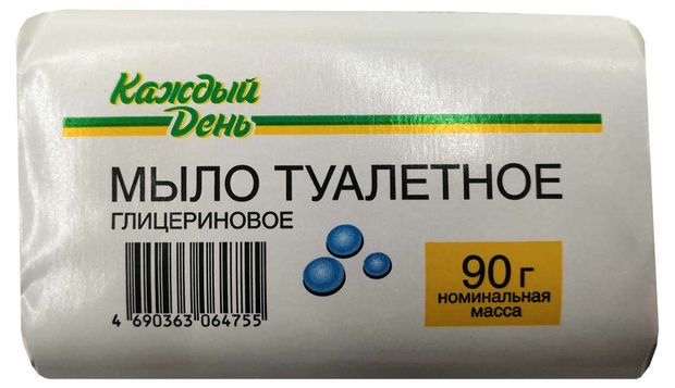 Мыло туалетное Каждый День глицериновое 90 г