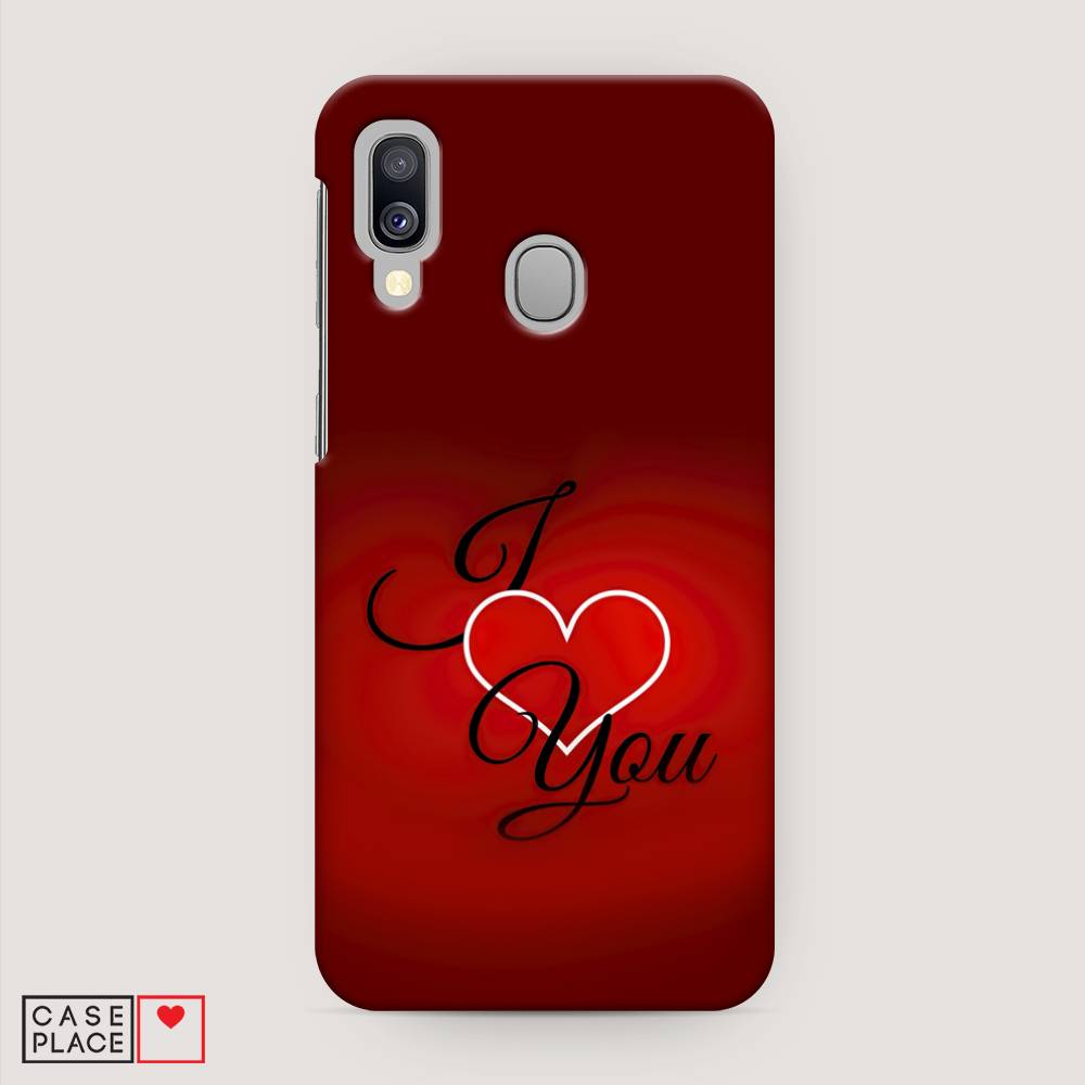 

Пластиковый чехол "I love you 3" на Samsung Galaxy A40
