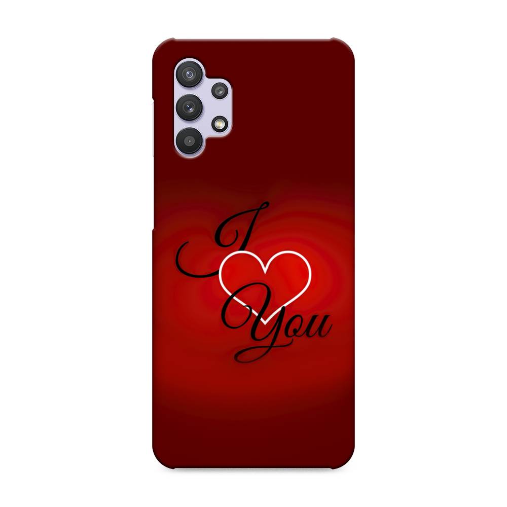 фото Пластиковый чехол "i love you 3" на samsung galaxy a32 awog