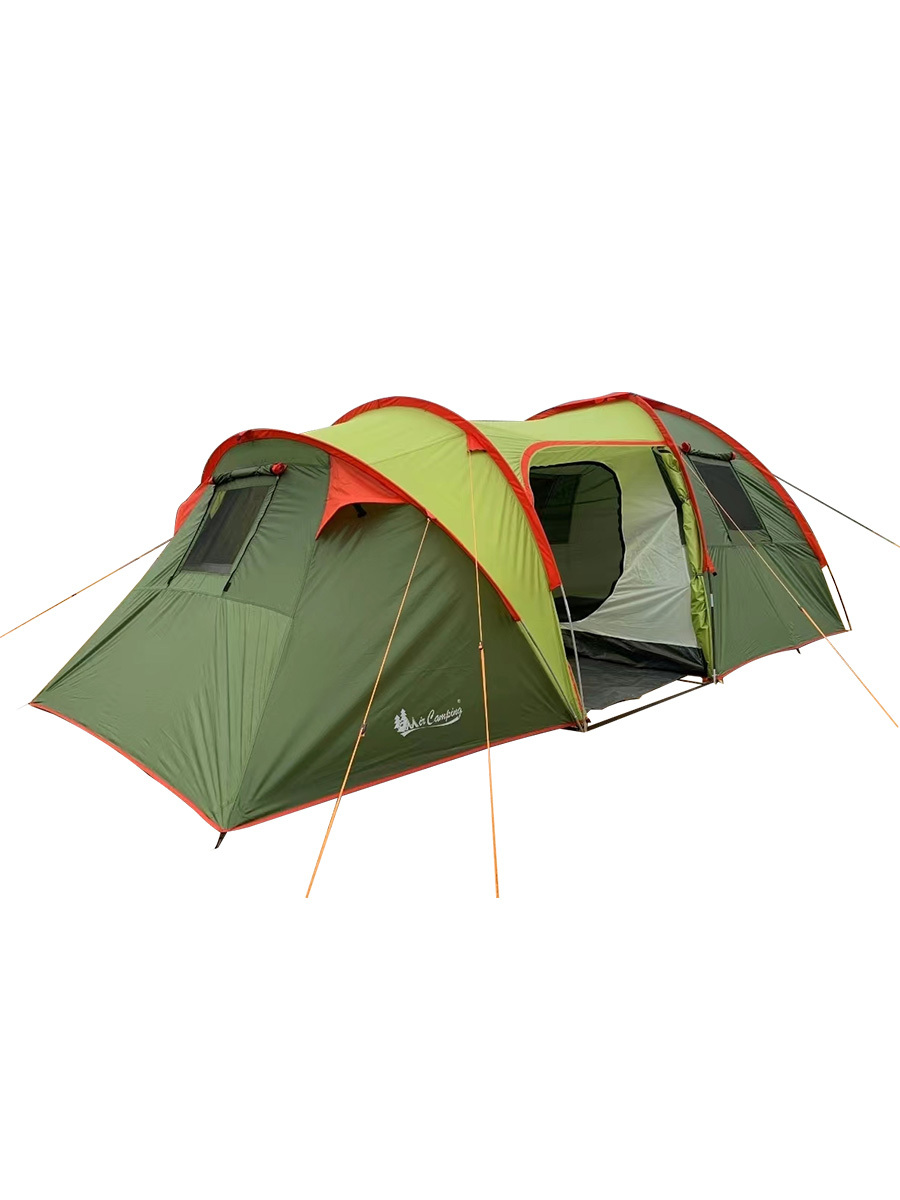 Палатка туристическая с двумя комнатами и залом MirCamping Х-ART1810L зеленая