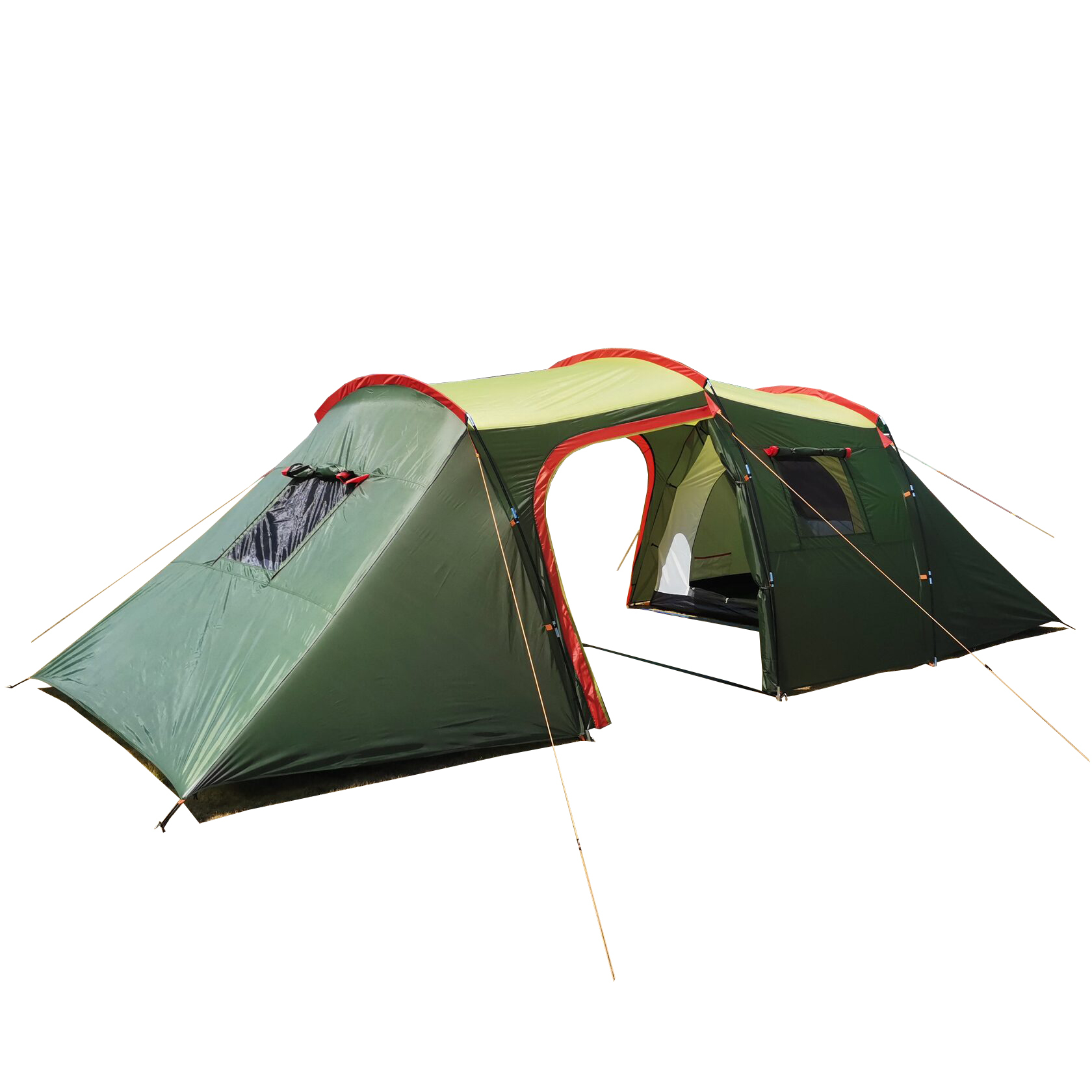 Палатка с большим тамбуром MirCamping ART1007-4, 4-х местная, зеленая