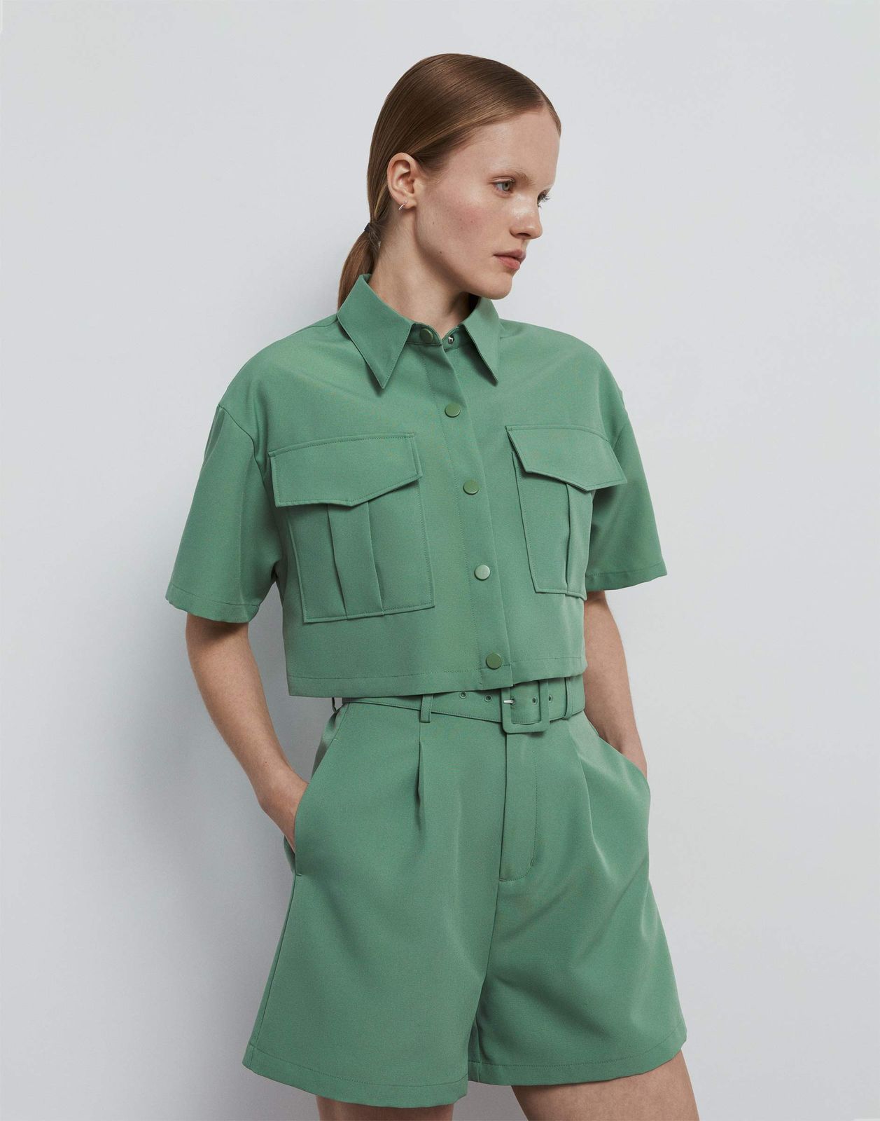 Комбинезон женский Gloria Jeans GDR028943 оливковый XS164 1599₽