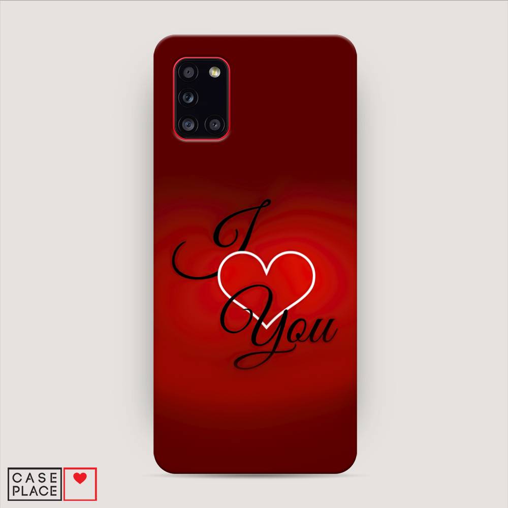 фото Пластиковый чехол "i love you 3" на samsung galaxy a31 awog