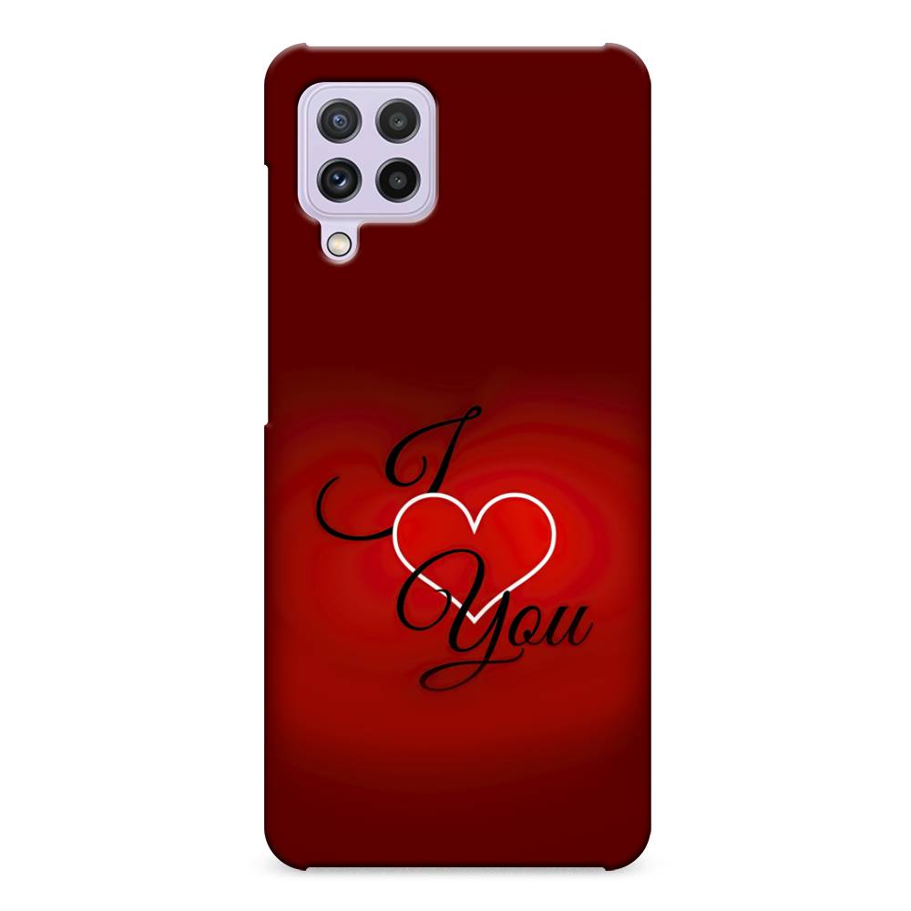 

Пластиковый чехол "I love you 3" на Samsung Galaxy A22