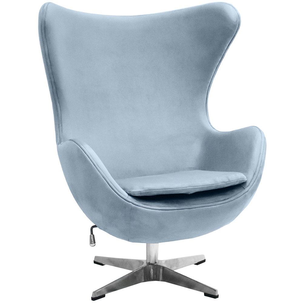 

Кресло Bradex Home EGG CHAIR серый, искусственная замша /FR 0645, EGG CHAIR