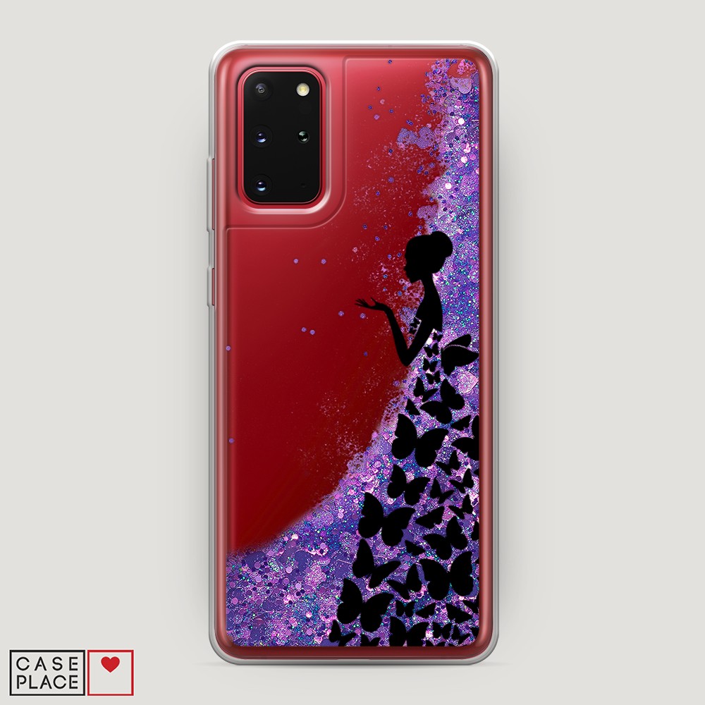 

Чехол Awog на Samsung Galaxy S20 Plus "Дама в бабочках", Разноцветный, 29392-1