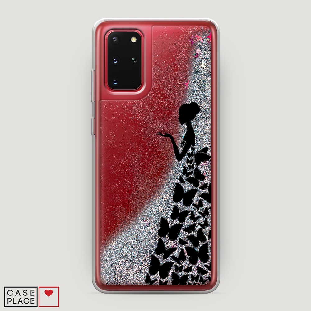 

Чехол Awog на Samsung Galaxy S20 Plus "Дама в бабочках", Разноцветный, 29391-1