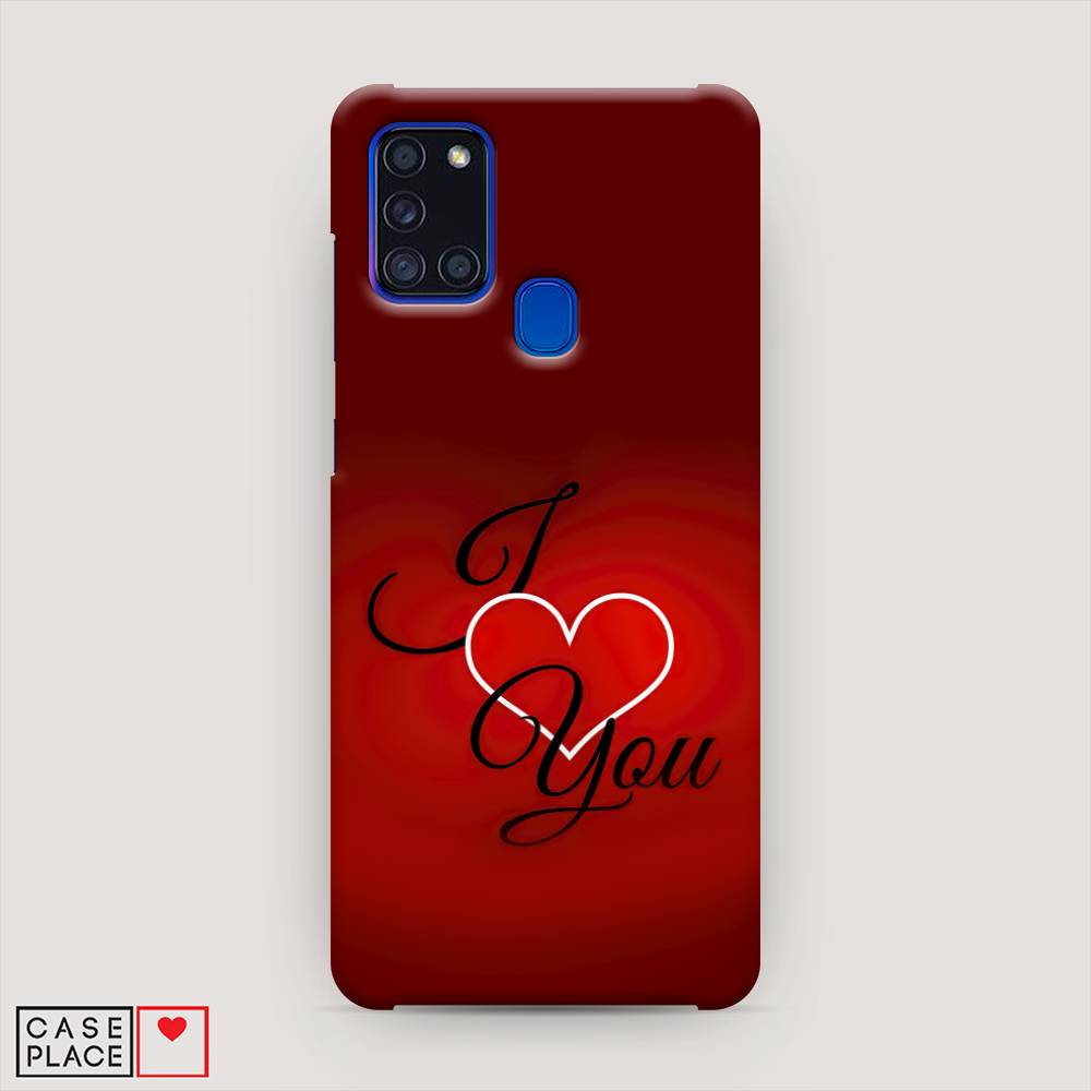 фото Пластиковый чехол "i love you 3" на samsung galaxy a21s awog