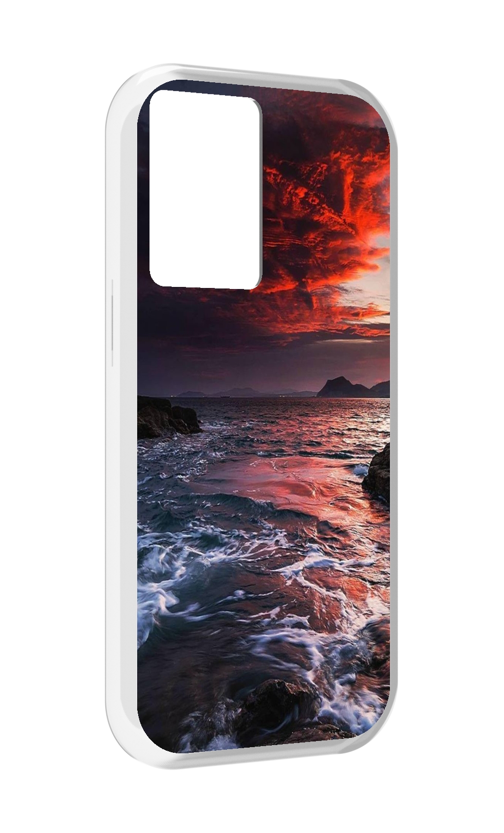 

Чехол MyPads красивый залив для OnePlus Nord N20 SE, Прозрачный, Tocco