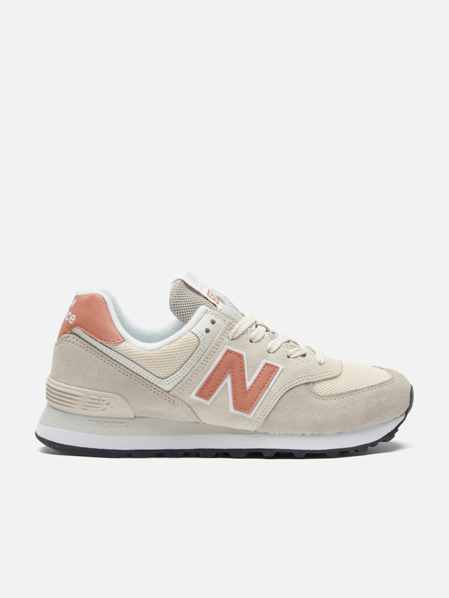 

Кроссовки женские New Balance 574 Premium Basics бежевые 39 EU, 574 Premium Basics
